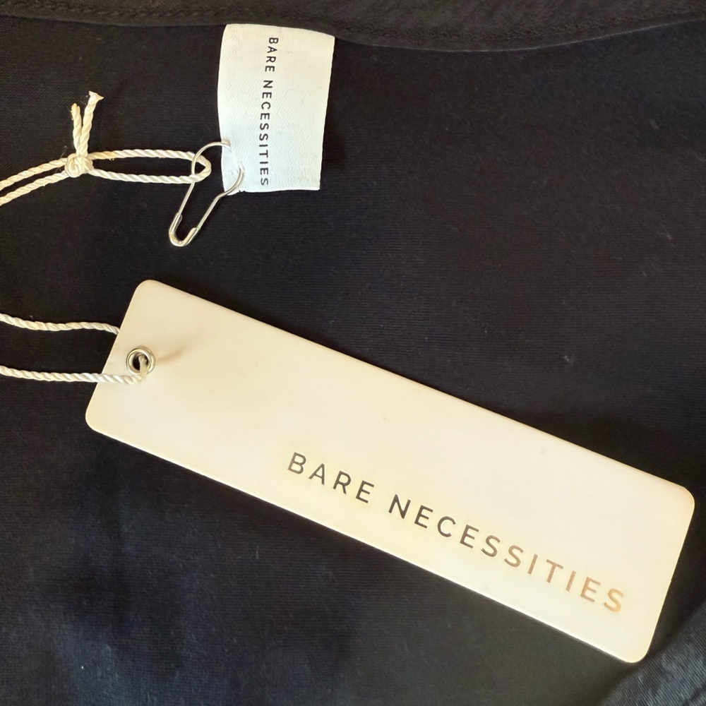 Bare Necessities Black/White Floral Short & Three Black Tops Lounge PJs - Picture 12 of 16